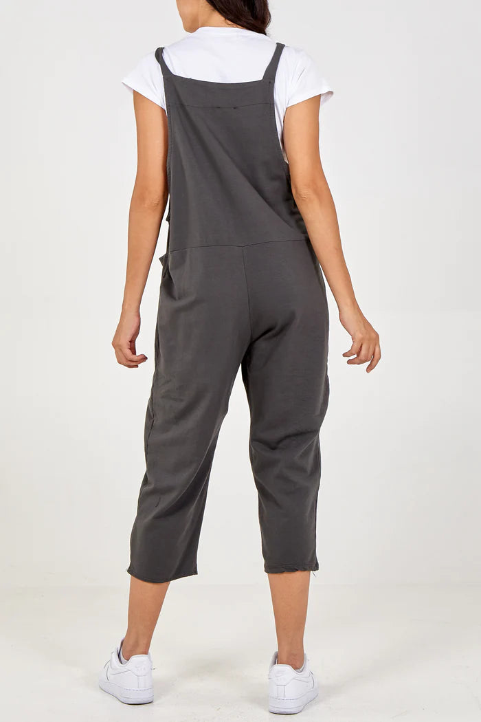 GREY DUNGAREES ONE SIZE 10-18