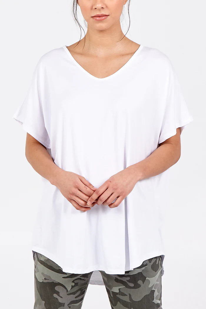 WHITE CLASSIC T-SHIRT ONE SIZE 10-20