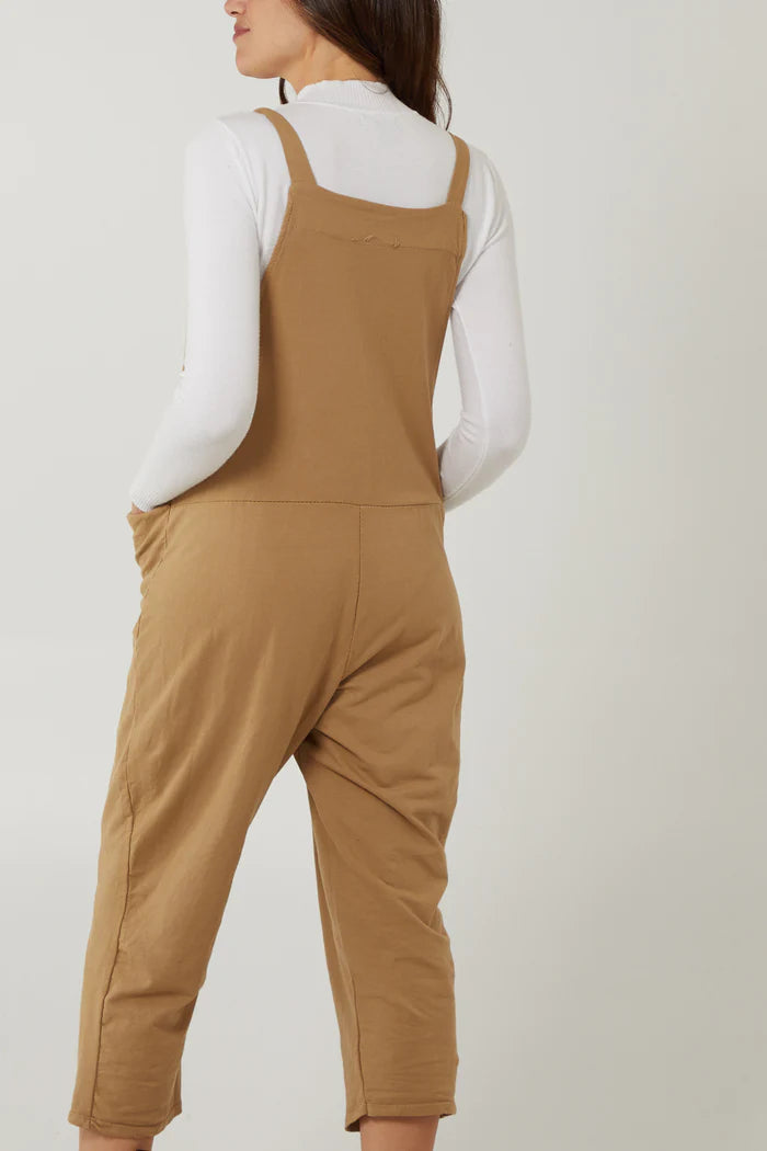 CAMEL DUNGAREES ONE SIZE 10-18