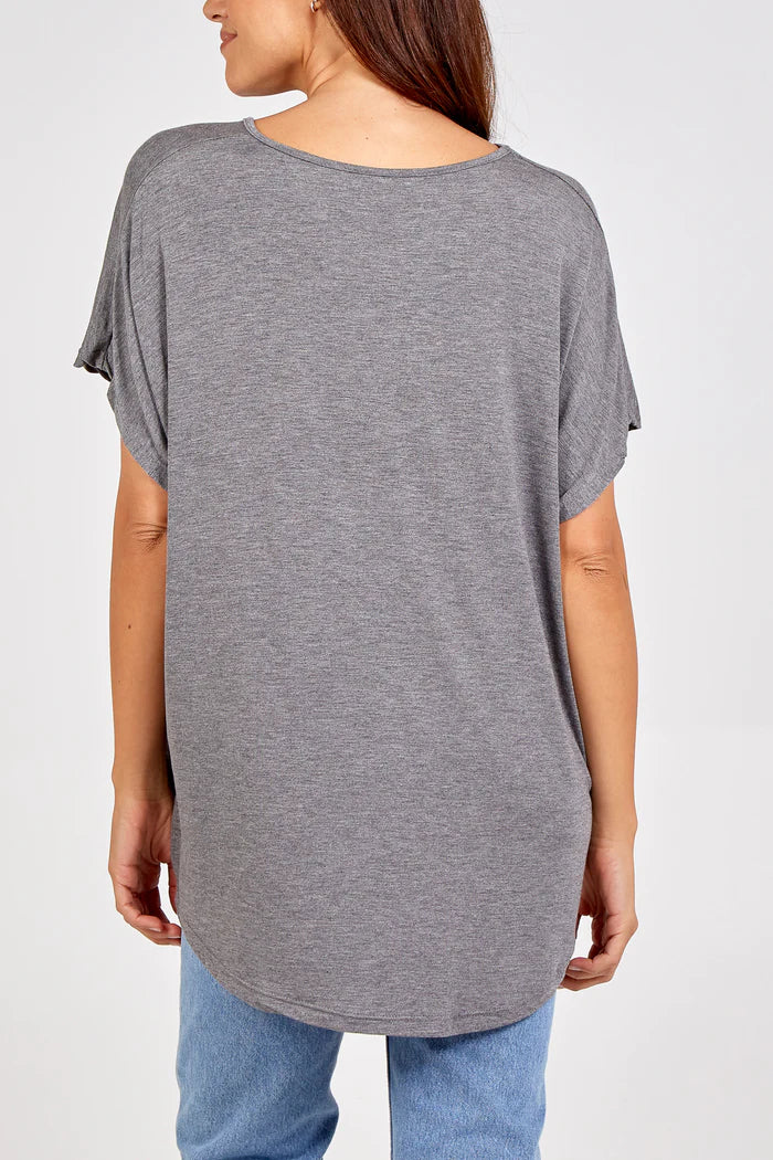GREY CLASSIC T-SHIRT ONE SIZE 10-20