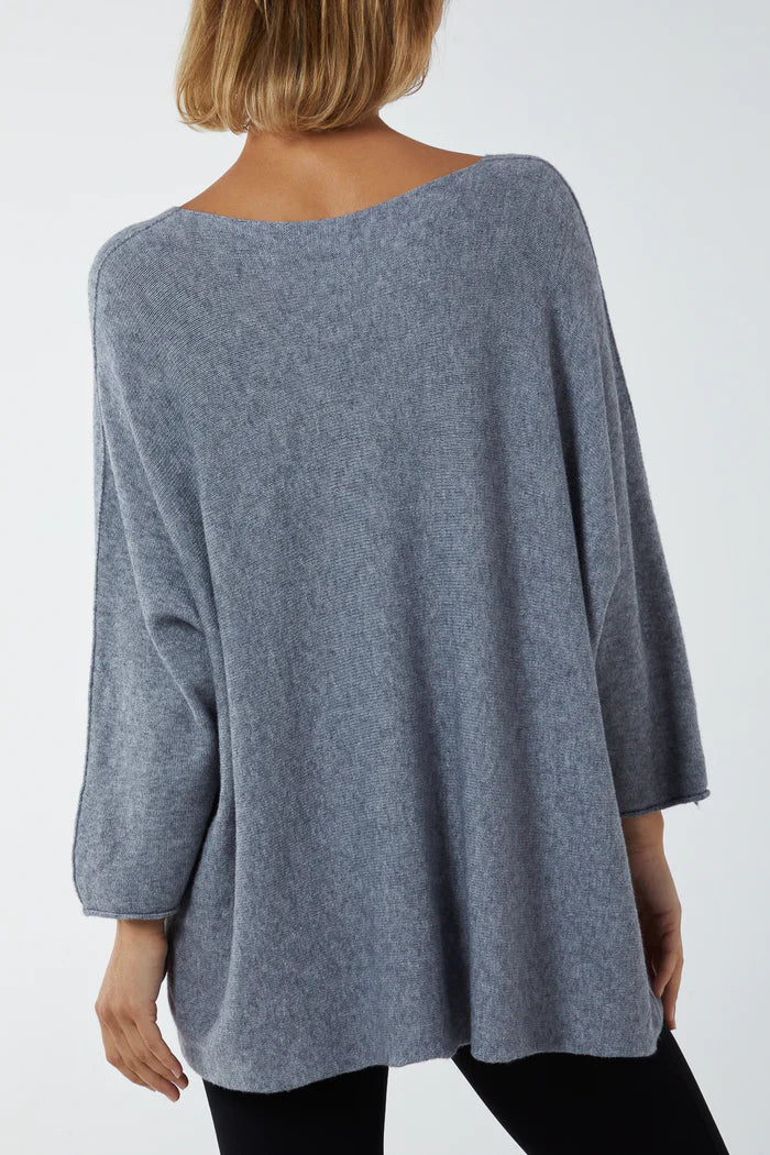 GREY CLASSIC JUMPER ONE SIZE 12-24