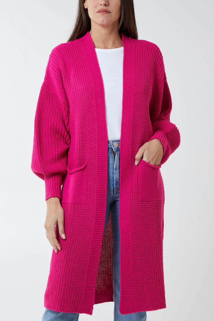 PINK CARDIGAN ONE SIZE 10-20